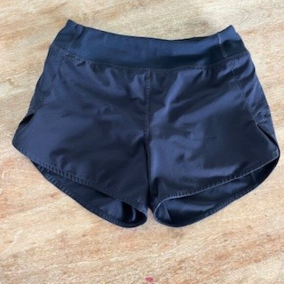 Athleta Girl Navy Mesh Pocket Running Shorts | Size M - Picture 1 of 4